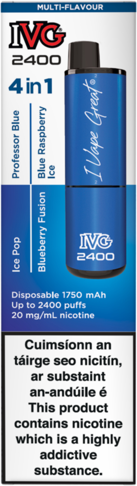 professor blue ivg flavour IVG PRO Blue Sour Raspberry Vape Kit main image 1
