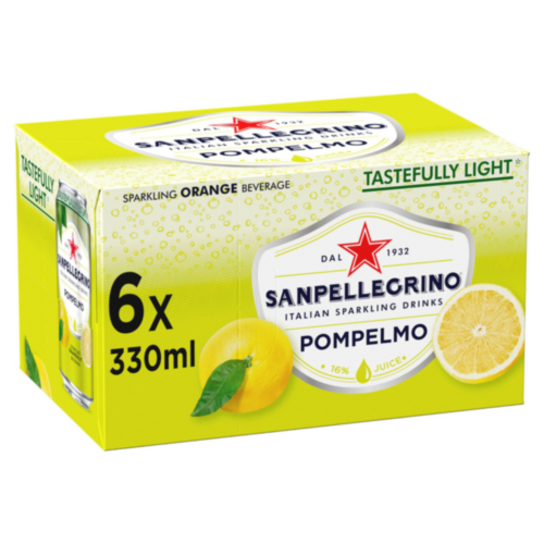 San Pellegrino Grapefruit Sparkling Can 6 Pack - Other ...